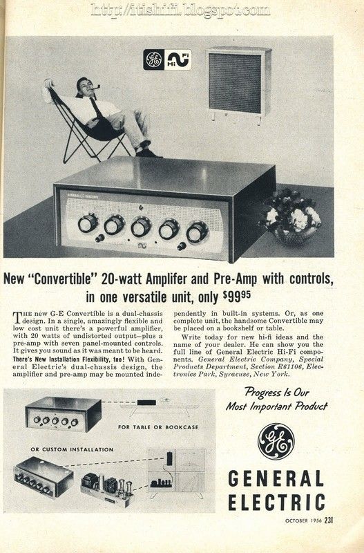 Cellule Hifi GENERAL ELECTRIC VRII – Vintage – Occasion état Correct